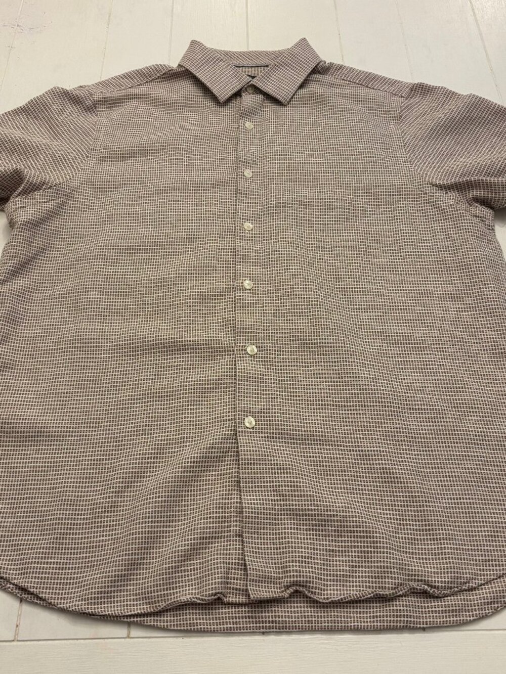 Hart Schaffner Marx Linen Cotton Shirt XL